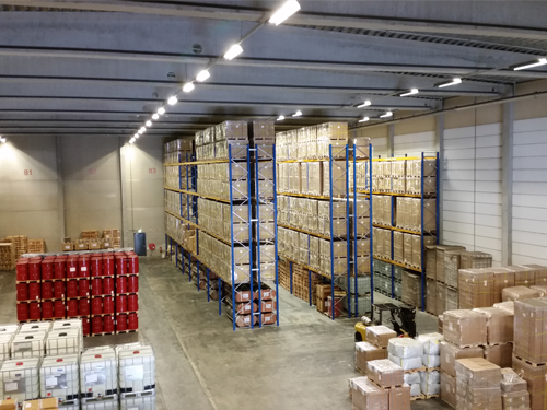 Opslag en overslag cargoterminalgadering